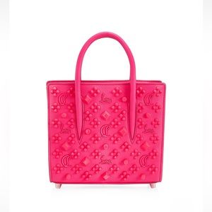NEW Christian Louboutin Mini Paloma Studded Leather Tote
